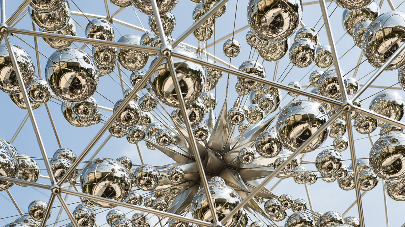 silver, metal structure